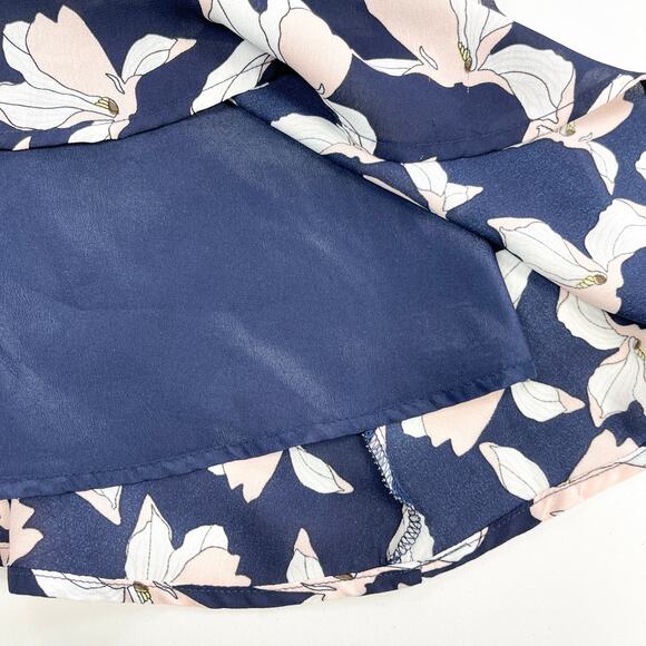 Saks Fifth Avenue Trapeze Swing Mini Dress Womens Medium Whimsy Feminine‎ Dainty - Picture 6 of 8